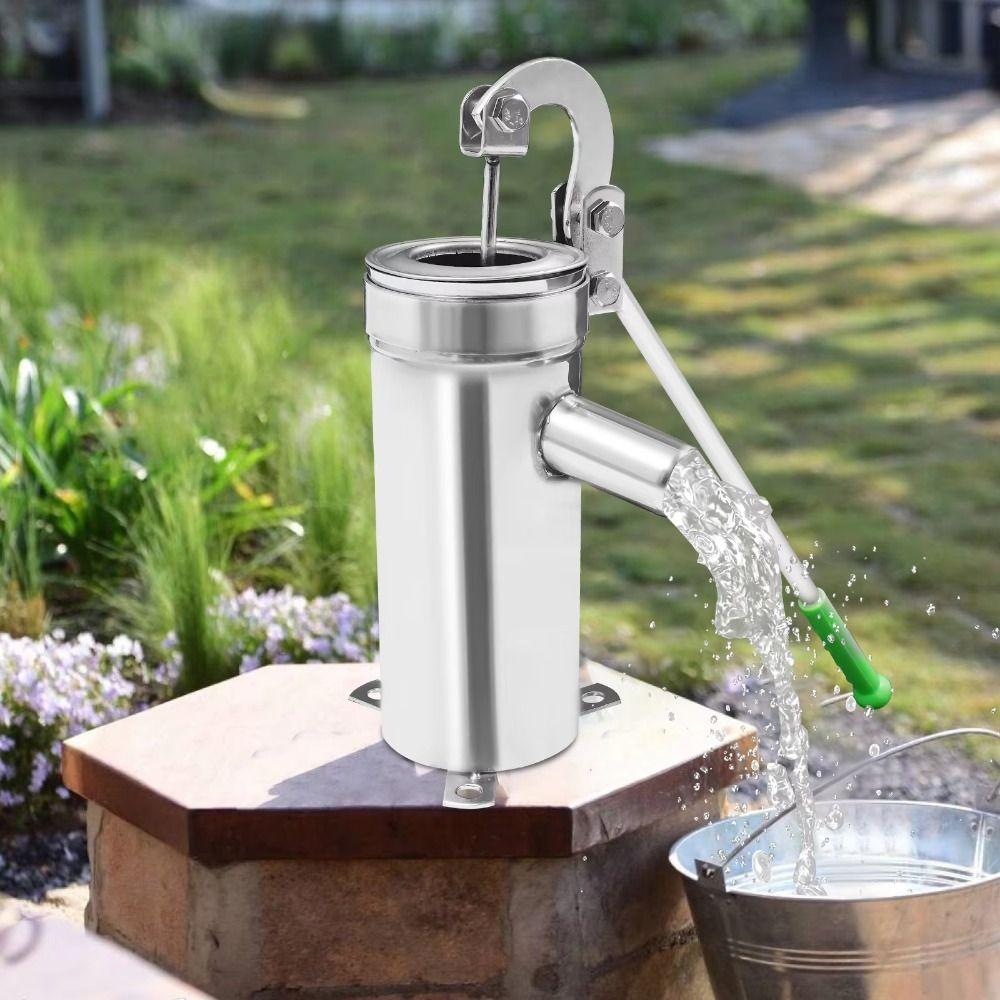 Ergonomic Handle Manual Well Pump Heavy Duty Hand Shake Water Pump Pitcher Pump Home Garden