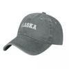Alaska  Alaska State  Alaska Sports  Pride Baseball Cap Luxury Brand custom Hat Sunscreen Streetwear Women Hats Unisexs
