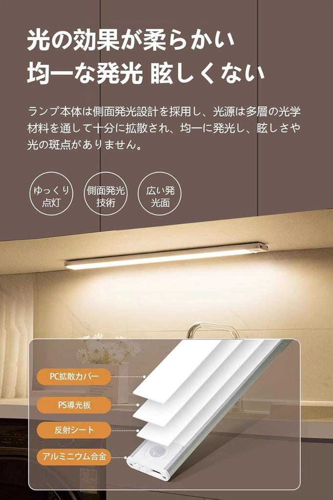 High-Sensitivity Indoor Sensor Light, Eye-Friendly Lighting, 3 Color Temperatures, Stepless Dimming, Ultra-Thin Design, Easy Installation, Built-in