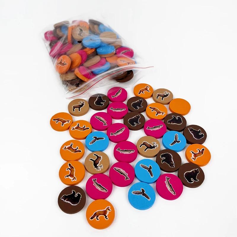 Набор настольной игры Cascadia Английская версия шахмат Легкие правила Быстрая игра Обучающее развлечение для детей, взрослых и семейных посиделок