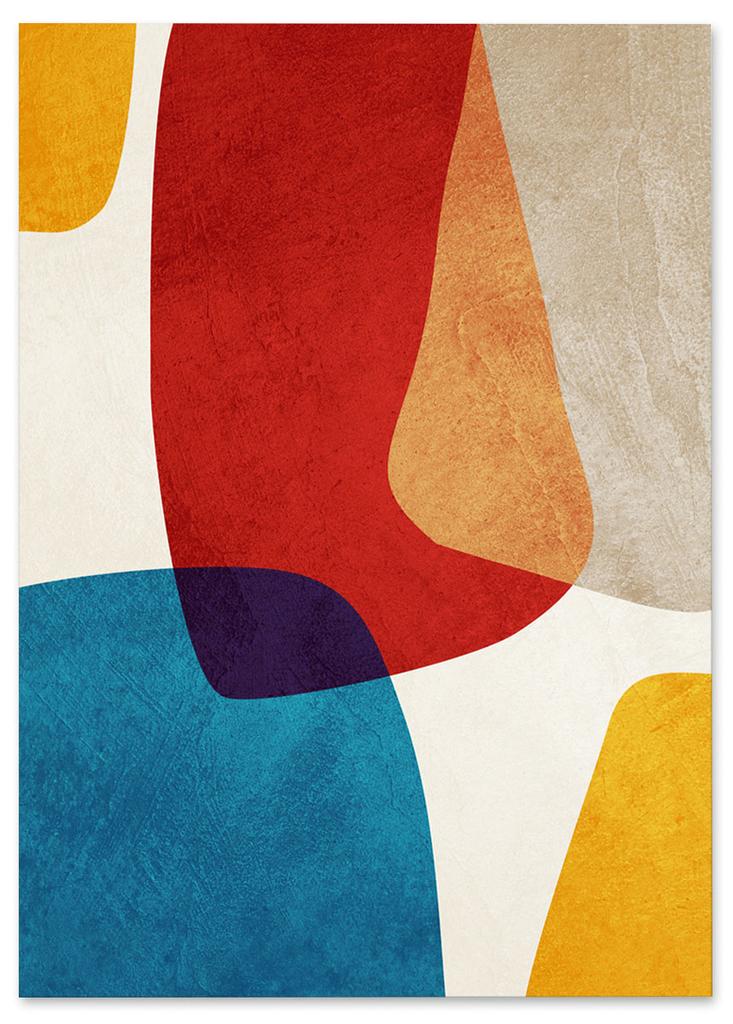 Плакат абстракция цветной