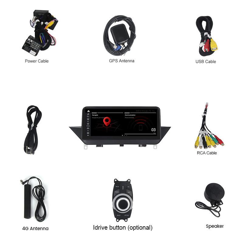 10,25-дюймовый автомобильный радиоприемник для BMW X1 E84 2009-2015 CIC 2 Din Android 12 беспроводной CarPlay Android Auto мультимедийный плеер автомобильная стереосистема