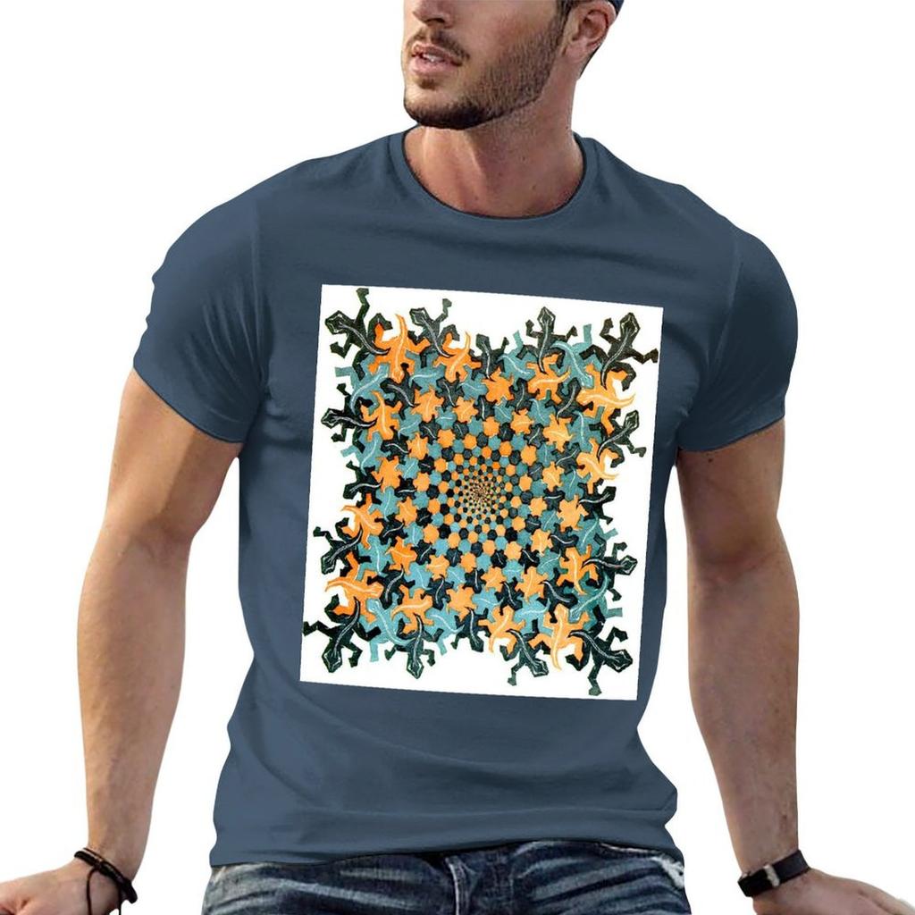 m c escher TShirt Basic Solid Tee for Daily Use