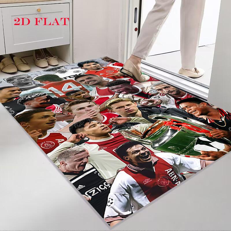 AFC Ajax logo Carpet Rug for Living Room Bedroom Home Sofa Decoration,Kids play Nonslip Floor Mat