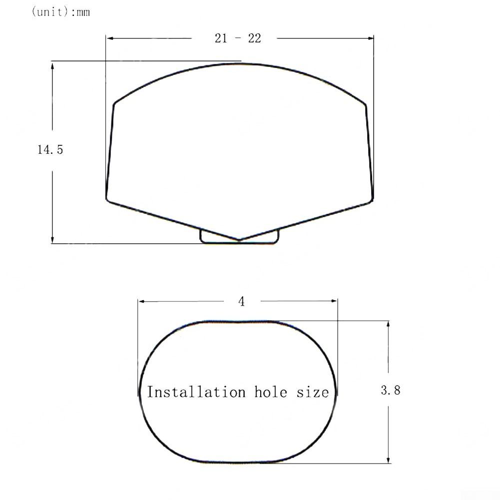 Колок для настройки белого жемчуга 3*2*1 см, 6 шт. Акустические кнопки