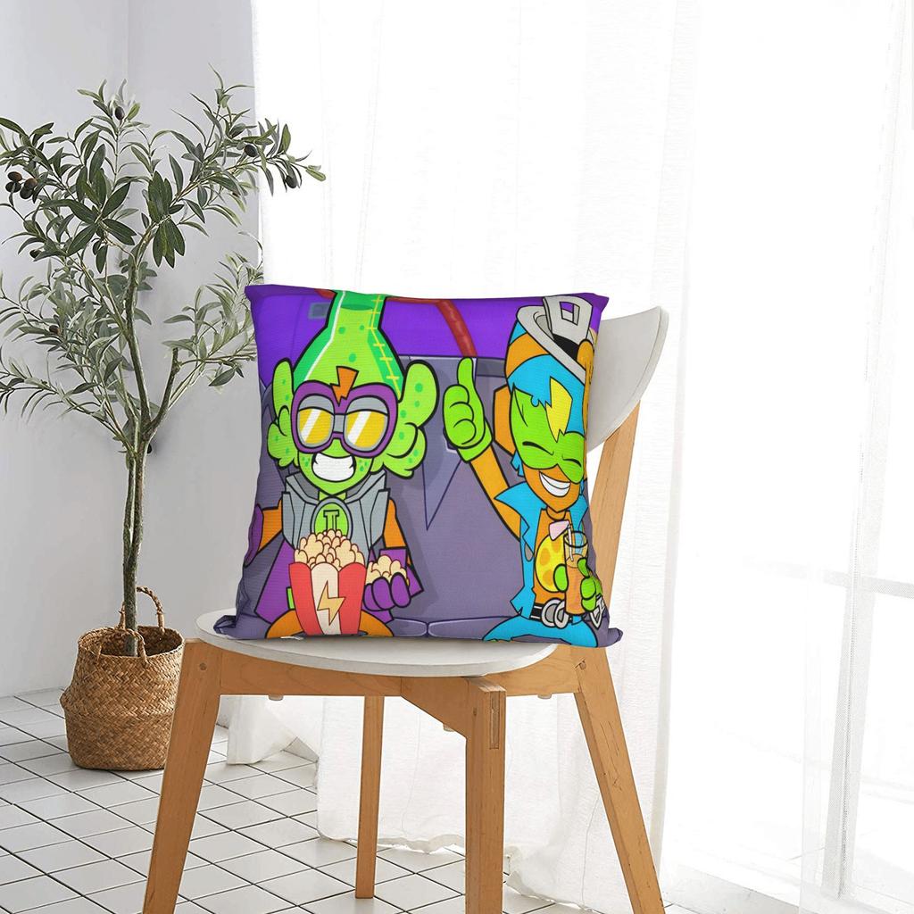 Pillow Cover Funny Game Superthings Vintage Pillow Case For Sofa Couch Bed Living Room Pillowcases