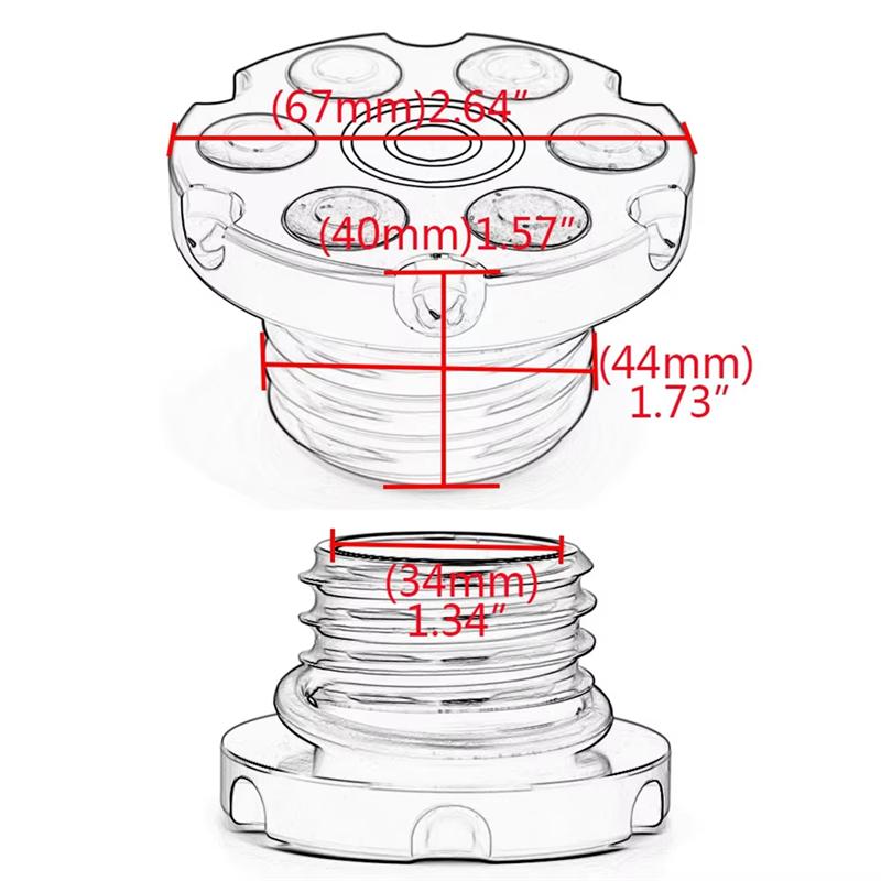 For Sportster 883 XL1200 X48, High-Quality Motorcycle Fuel Tank Cap And Oil Cap-A87Q