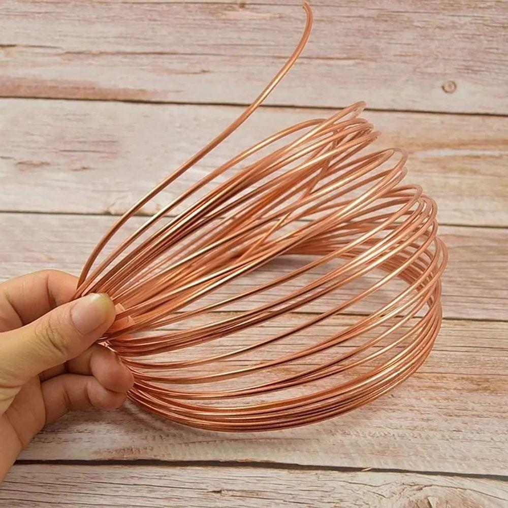 1Pcs New 1 Meter Copper Tube Coil 99.9% Pure Copper Soft T2 Copper OD 2-12mm ID 1-10mm Wire Pipe Airs Conditioner Cooling