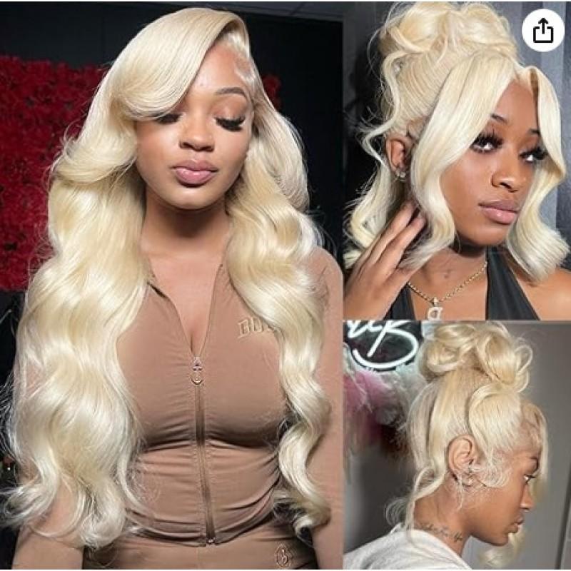 Womens Gradient Long Wavy Lace Front Wig 26-32 Inch High Temperature Fiber Natural Look