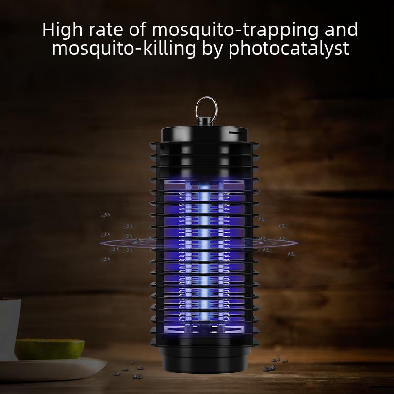 "Бесшумная светокаталитическая светодиодная лампа-уничтожитель комаров - Безрадиационный электронный отпугиватель комаров и подарок"