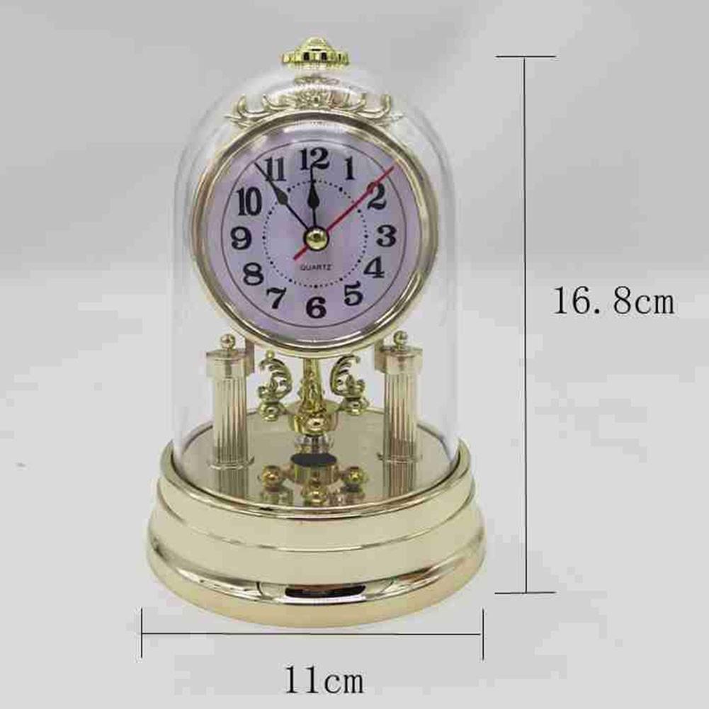 Classic Vintage Clock European Style Desk Antique Clock with Pendulum and Chime