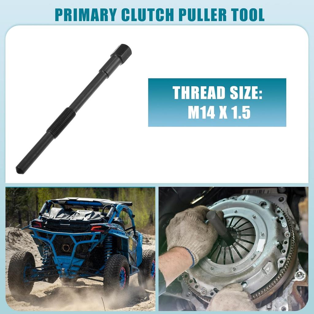 Primary Clutch Puller Tool 529-035-746 Drive Remove Tool for Can-Am Maverick X3 Trail Sport 2018-2021 Metal Black