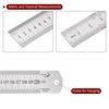 HARFINGTON Stainless Steel Ruler, 120cm/48" Long X 1/20" Thick X 1-1/2" Wide, Metric Straight Edge Measuring Tool for Woodworking, Painting, and Craft