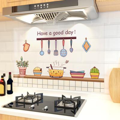 Кухонные обои самоклеящиеся маслостойкие наклейки на стену водонепроницаемая защита от брызг на стену пленка для шкафа кухни