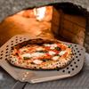 Pizza Turning Peel, 12 x 14 Inch Perforated Pizza Peel, 35 inches Long Handle Pizza Paddle, Professional Lightweight Anodized Aluminum Pizza Spatula