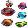 Silicone Folding Vegetable Basket Collapsible Washing Drainer with Handle Fruit Vegetable Filter Basket