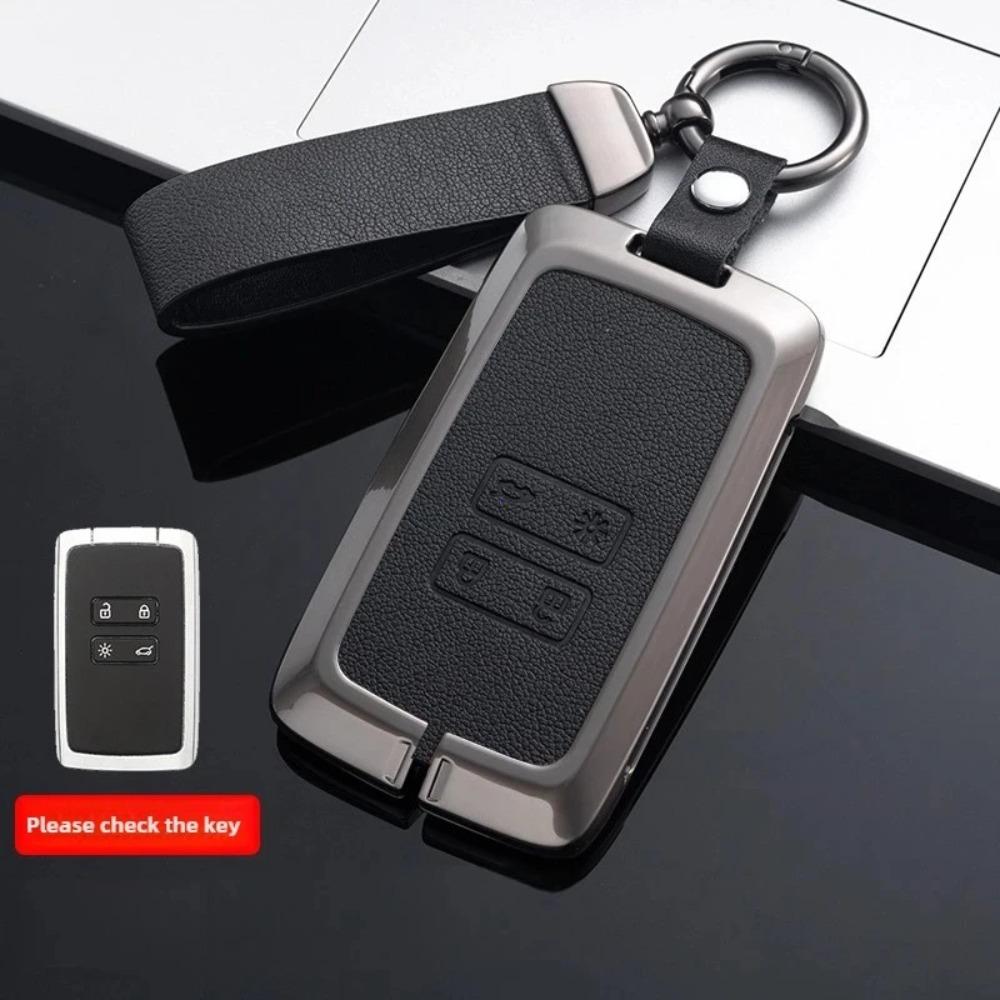Кожаный чехол для ключа автомобиля для Renault Austral Kadjar Clio Megane Captur Arrana Kolaos Zoe Scenic Dacia Sandero Duster Logan Jogger
