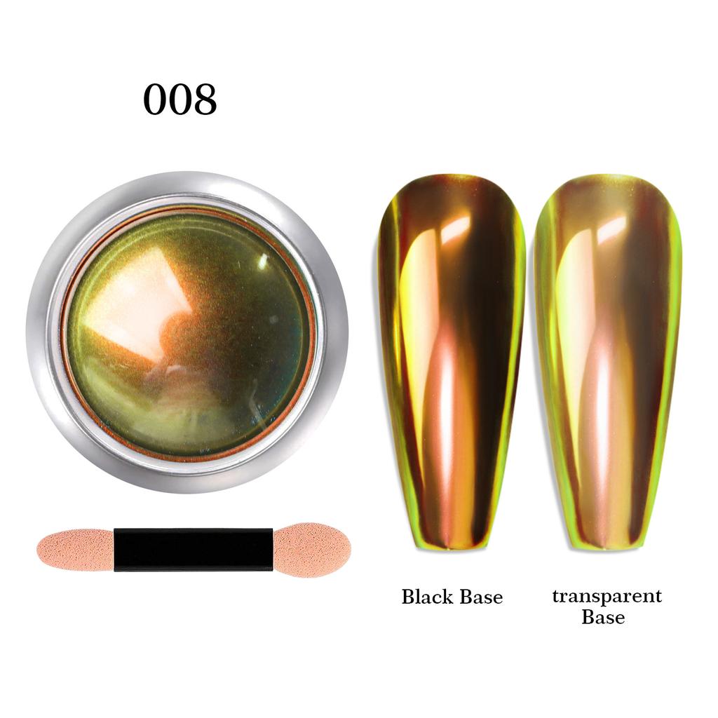 Optical Chameleon Magic Mirror Powder Versatile Color Acrylic Nail Art Glitter Chromium Powder DIY Manicure Decoration Design