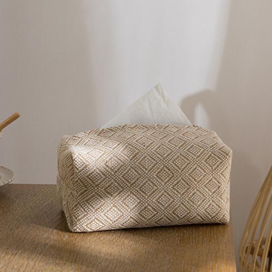 Контейнер для салфеток, практичный многоразовый полиэстер, настольная коробка для гостиной, держатель для салфеток, ежедневное использование