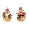 LED Santa Claus Wooden Ornament – Christmas Decoration & Gift