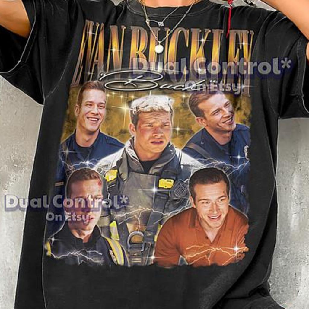 Evan Buckley Shirt, Evan Buckley Vintage Shirt, Evan Retro Tee, Buckley Bootleg Tee, Firefighter Drama Icon Style #saf