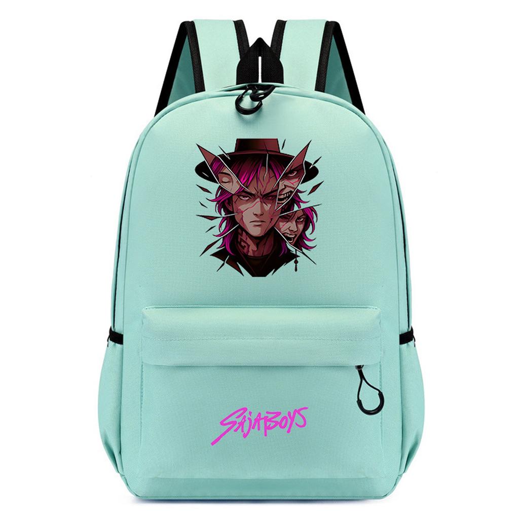 Features The Saja Boys Print, Inspired By The Witch Hunters, With , Kid-friendly Action Illustrations Of The Characters