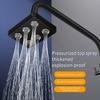 Supercharged Wall-Mounted Shower Head Rotatable Top Spray Shower Head Upgrade Your Bathroom Accessories