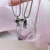 1Pair Spaceman Magnetic Pendant Necklace Astronaut Star Necklace Couple Necklace