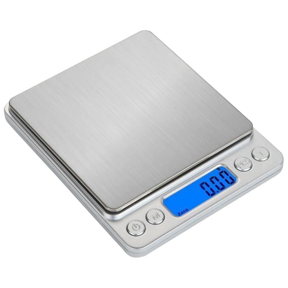 2kg/3kg/500g Gram Scale 0.1/0.01g Precision Food Meat Scale Accurate Weighting High Accuracy Gram Scale LCD Display for Home Use