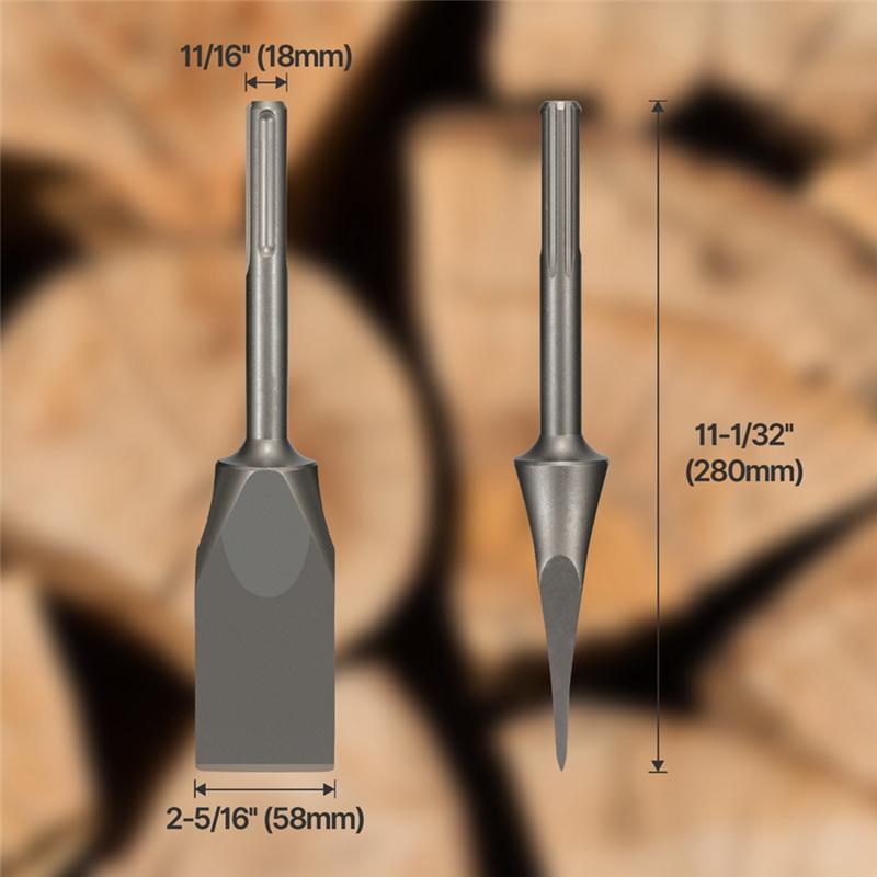 Топор-колун SDS Max, зубило, легированная сталь, рубящий инструмент, тяжелый колун для дров, для электрического молота