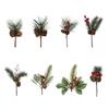 Christmas Berry Red Berries Xmas tree Decor Home Floral Decor Christmas Ornament Artificial Flowers