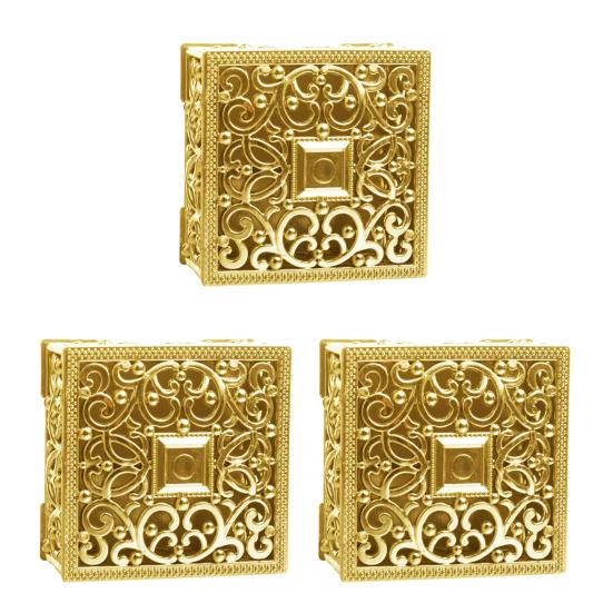 Винтажная шкатулка для украшений с ажурным узором, пластиковая коробка для конфет с золотым/серебряным покрытием, коробка для подарков на свадьбу/вечеринку, для колец, серег, ожерелий, принадлежности для девичника, дня рождения