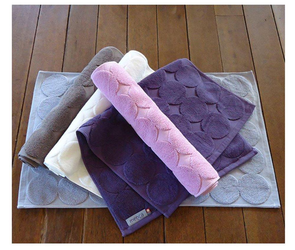 Tanaka Sangyo Imabari Towel Bath Menka Light 45 x 70 cm Mat, Mature, Gray, Approx.