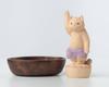 Cat Birth of Original Sculptor and Butsuya Sakai Wooden Carving Buddha Statue Lucky Feng Shui Ornament Tanjo Buddha, Shakyamuni, Supervisor - Figure,