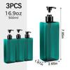 3/1Pcs Plastic Shampoo Conditioner Dispenser Bottles Bathroom Empty Refillable Pump Lotion Bottle Cosmetic Soap Containers Set