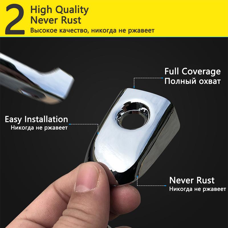 Chrome Smart Outer Door Handle Cover for Volvo XC60 60 MK2 2018     Car External Protective Accessories Stickers
