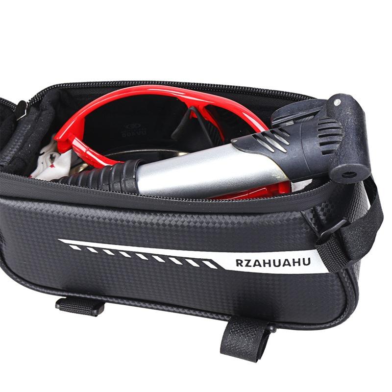 Waterproof Bike Bag Top Front Frame Tube Cycling Bag Reflective Phone Case Touch Screen Bag MTB Bike Accessories