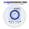 24-Hour Mechanical Timer with Battery 15-Minute Intervals Push Pins Non Power Failure 100V-240V 15A