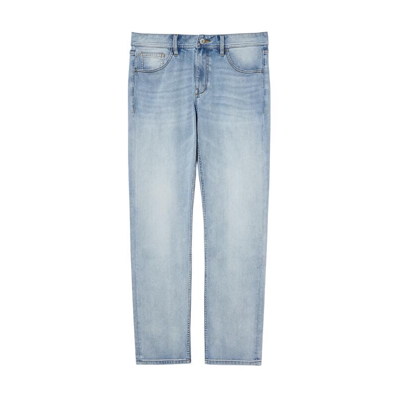 Jack & Jones Men's Straight-Leg Washed Whiskers Jeans