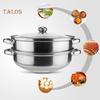 TK 28 см 2-слойная пароварка из нержавеющей стали для приготовления супа на пару с крышкой