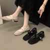 Fashion Summer New Flat Hollow Vintage Mary Women's Shoes Round Toe Shallow Mesh Breathable Versatile Fishnet Soft Sole Single Shoes