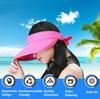 Women Ladies Visor Foldable Beach Hat Wide Brim Outdoor Cap Sun Hat
