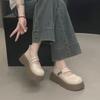 Platform Mary Jane Shoes Women's 2025 New Retro Shallow Mouth JK with Skirt Small Leather Shoes French British Style Loafers