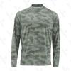 Mens Quick-Dry UV Protection Fishing T-Shirt Long Sleeve Crew Neck Summer Outdoor Angling Sports Cycling Apparel