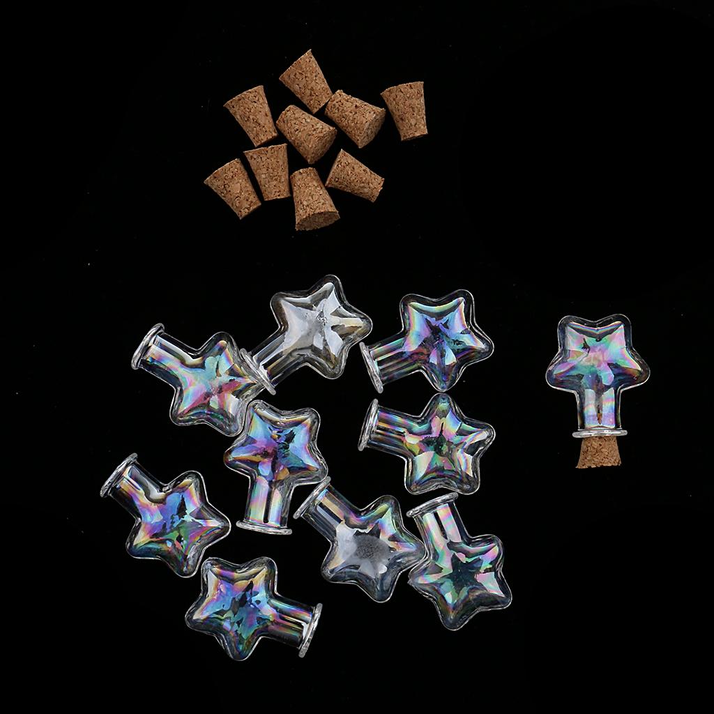10 Pieces Mini Cork Bottle for DIY, Christmas Wedding And Party Halloween Decorations Accessories -