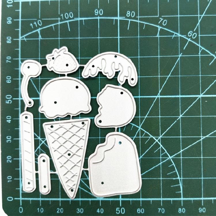 Металлическая вырубка Форма для вырубки мороженого для DIY Декоративные бумажные открытки Арт-поделки