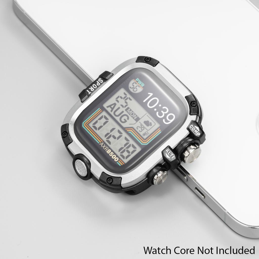 Водонепроницаемый металлический бампер для Apple Watch Ultra 49 мм 46 мм 45 мм 44 мм Защитная крышка с пленкой для iWatch Series 10 9 8 7 6 SE