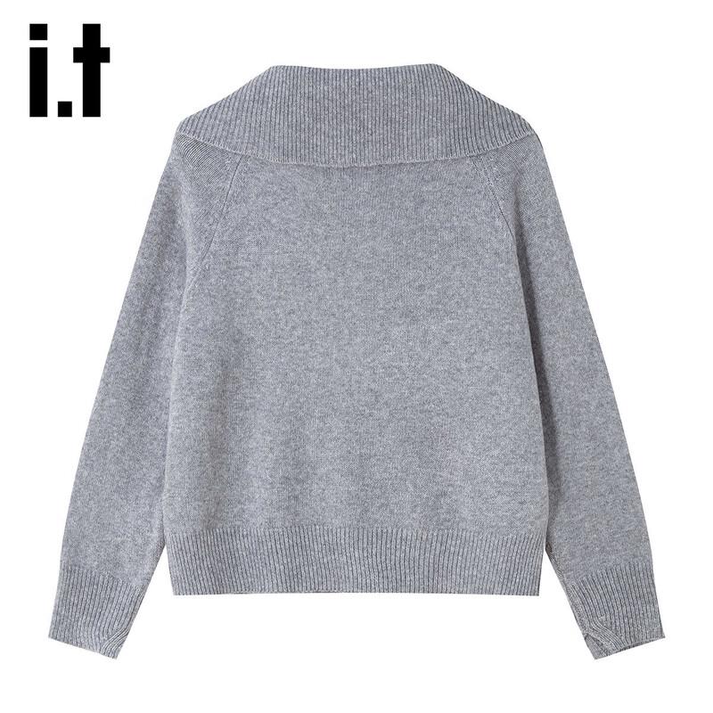 Izzue Women's Loose Knit Hooded Cardigan