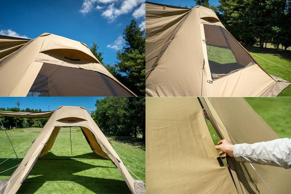 ogawa Кемпинговая палатка на шесте Twin Cresta 2 3348 Sand Beige T/C [для людей]