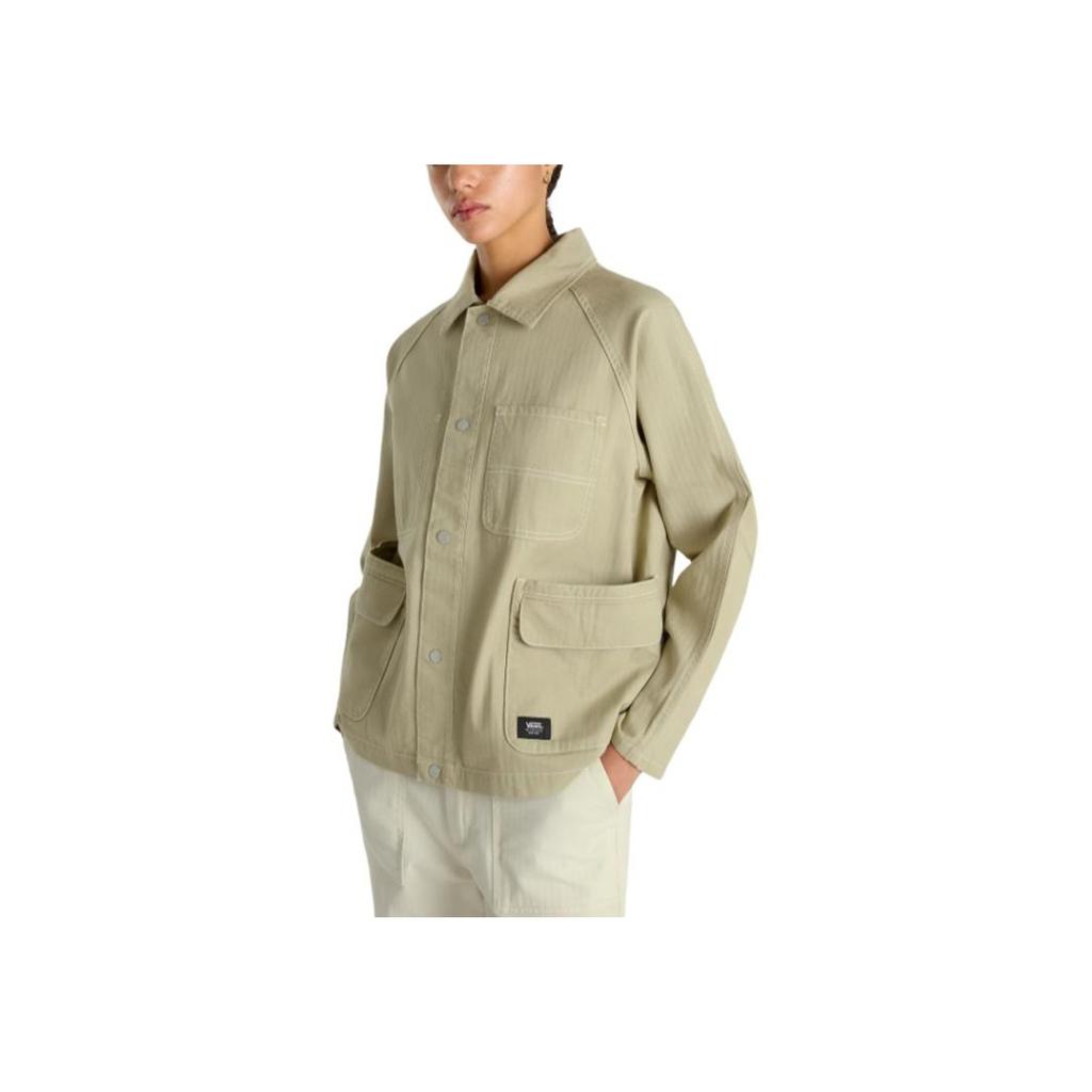 Vans Куртка Codey Utility Casual Multi-Pocket SingleBreastwork Jacket Женские куртки Light-Brown VN000HJRD3Z